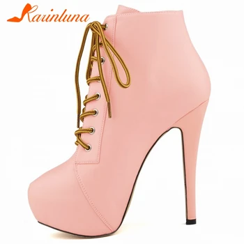 karinluna Sweet New Arrival On Sale High Platform Cross-tied 14 cm High Thin Heels Sexy Party Multicolor Ankle Boots
karinluna Sweet New Arrival On Sale High Platform Cross-tied 14 cm High Thin Heels Sexy Party Multicolor Ankle Boots