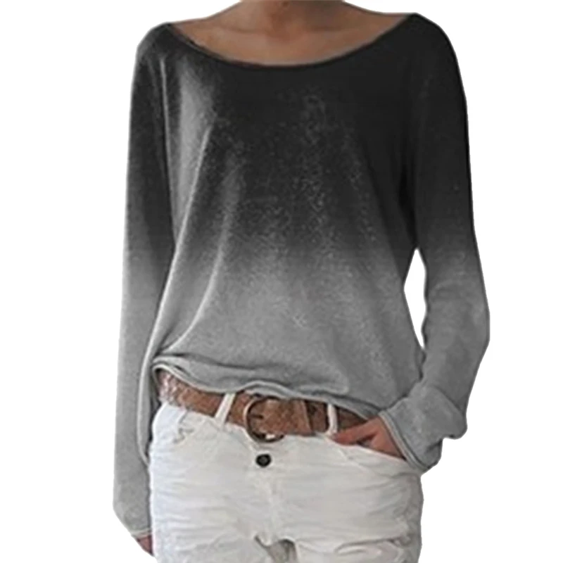 LOOZYKIT 2019 Women Gradient color Blouse wide collar Long sleeve Women Loose Causal Vintage Shirt Women Plus size Blusas Tops
LOOZYKIT 2019 Women Gradient color Blouse wide collar Long sleeve Women Loose Causal Vintage Shirt Women Plus size Blusas Tops