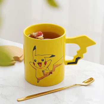 

"Creative 370ml Pocket Monster Cartoon Pokemon Pikachu Coffee Mug Ceramic Lemon Tea Milk Cup for Children Christmas Best Gifts"