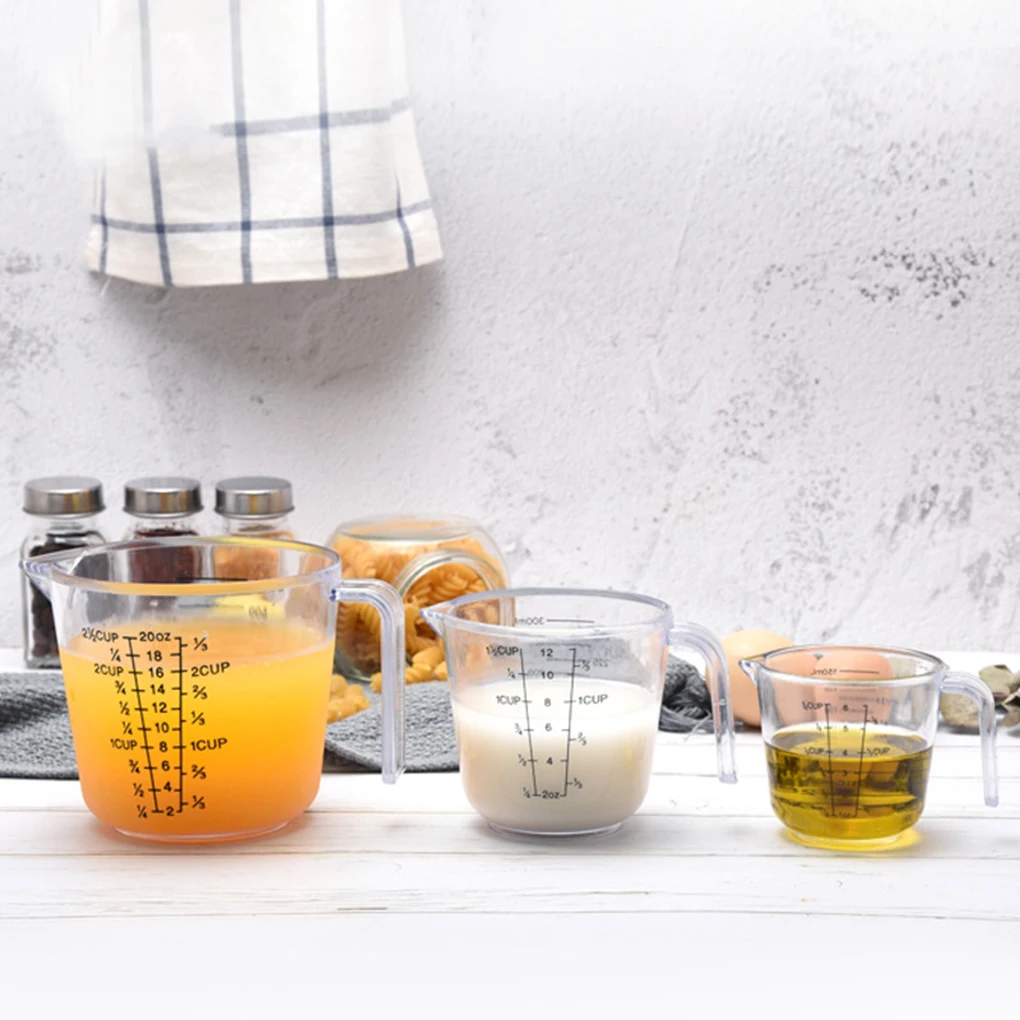 Plastic Measuring Cups Multi Measurement Baking Cooking Tool Liquid Measure Jug Container
Plastic Measuring Cups Multi Measurement Baking Cooking Tool Liquid Measure Jug Container