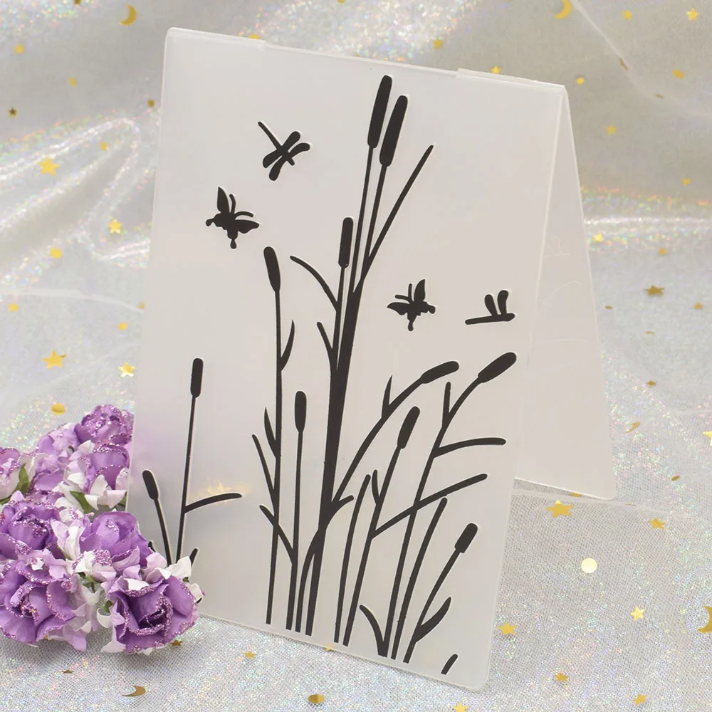 Reed Dragonfly Pattern Plastic Paper Embossing Folders Board Stencil Template for Card Making Scrapbooking Cards Album Decor
Reed Dragonfly Pattern Plastic Paper Embossing Folders Board Stencil Template for Card Making Scrapbooking Cards Album Decor