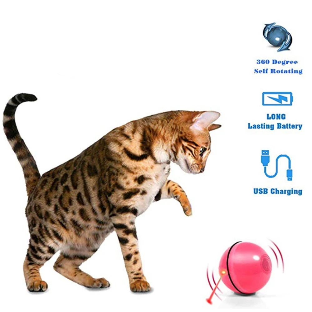 Intelligent Cat Toy With LED Smart Interactive Ball Infrared Sensor Funny Cats Supplies Automatic Scratcher Toys For Pet Kitten
Intelligent Cat Toy With LED Smart Interactive Ball Infrared Sensor Funny Cats Supplies Automatic Scratcher Toys For Pet Kitten