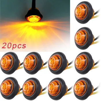 20pcs/set Truck LED Side Marker Lights 12V Amber Clearance Indicator Lamps For Trailers SUVs Truck Light System
20pcs/set Truck LED Side Marker Lights 12V Amber Clearance Indicator Lamps For Trailers SUVs Truck Light System