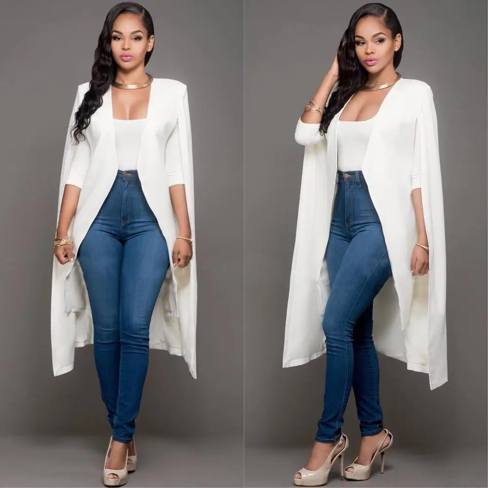 The new autumn 2020 full-color full-length cape jacket of European and American plus-size women's suit jacket
The new autumn 2020 full-color full-length cape jacket of European and American plus-size women's suit jacket