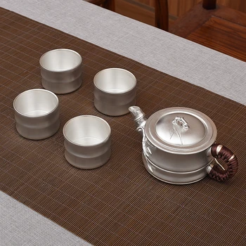Silver tea set sterling silver 999 handmade old bamboo fun home gift kung fu silver kettle tea set
Silver tea set sterling silver 999 handmade old bamboo fun home gift kung fu silver kettle tea set