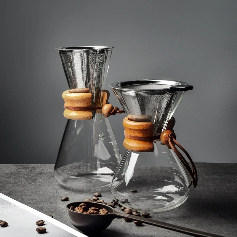 Glass Coffee Filter Pot 400ml-800ml Transparent Pour Over Coffee Maker Wood Handle Espresso Coffe Percolators Kitchen Coffeeware
Glass Coffee Filter Pot 400ml-800ml Transparent Pour Over Coffee Maker Wood Handle Espresso Coffe Percolators Kitchen Coffeeware