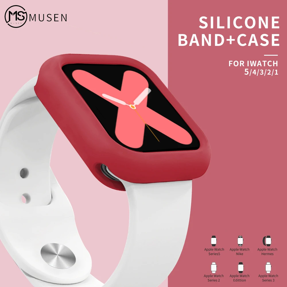 Band+Case for iwatch Series 5 4 44mm 40mm Replaceable Bracelet Strap for apple Watch Strap Series321 42mm 38mm watch accessories
Band+Case for iwatch Series 5 4 44mm 40mm Replaceable Bracelet Strap for apple Watch Strap Series321 42mm 38mm watch accessories