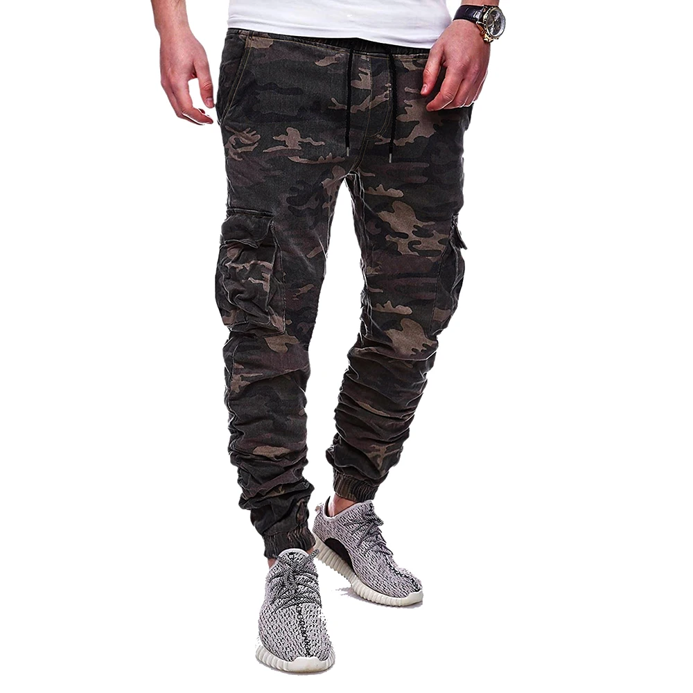 Fashionable Cargo Pants Men's European Size Tactical Camouflage Printed Tie Belt Casual Corset Trousers Men Streetwear Joggers
Fashionable Cargo Pants Men's European Size Tactical Camouflage Printed Tie Belt Casual Corset Trousers Men Streetwear Joggers