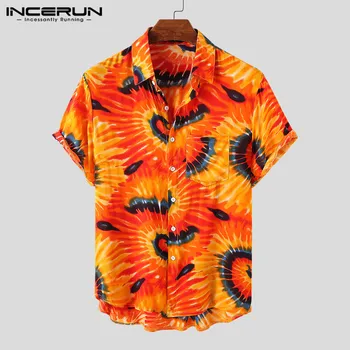 2020 Summer Men Hawaiian Shirt Casual Short Sleeve Lapel Tops Tie Dye Printed Breathable Chic Holiday Camisa Streetwear S-3XL 7
2020 Summer Men Hawaiian Shirt Casual Short Sleeve Lapel Tops Tie Dye Printed Breathable Chic Holiday Camisa Streetwear S-3XL 7