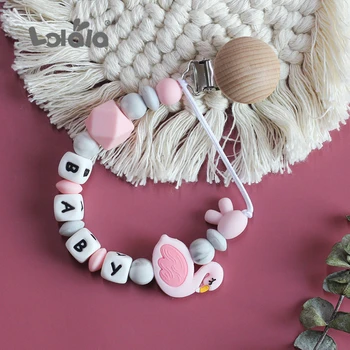 Beech Baby Pacifier Clip Personalised Name Colorful Swan Silicone Pacifier Chain for Baby Teething Soother Chew Toy Dummy Clips
Beech Baby Pacifier Clip Personalised Name Colorful Swan Silicone Pacifier Chain for Baby Teething Soother Chew Toy Dummy Clips