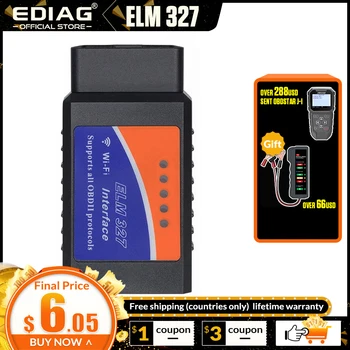 OBD2 ELM327 V1.5 Bluetooth/WIFI Car Diagnostic Tool ELM 327 OBD Code Reader Chip PIC18F25K80 Work Android/IOS/Windows 12V Car
OBD2 ELM327 V1.5 Bluetooth/WIFI Car Diagnostic Tool ELM 327 OBD Code Reader Chip PIC18F25K80 Work Android/IOS/Windows 12V Car