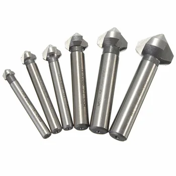 6pc HSS Drill Bit Set 3 Flute Countersink 90 Degree High Speed Drill Bit Chamfer Cutter Mill Round Handle Drill Bits
6pc HSS Drill Bit Set 3 Flute Countersink 90 Degree High Speed Drill Bit Chamfer Cutter Mill Round Handle Drill Bits