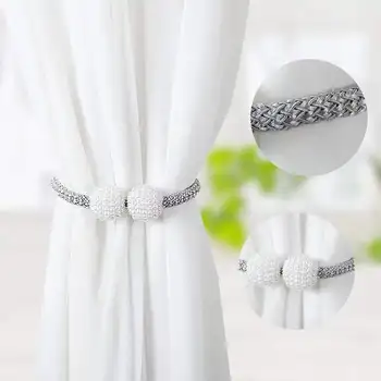Creative Pearl Magnetic 1Pcs Curtain Buckle Clip Hanging Curtain Strap Ball Buckle Curtain Accessories Home Decor 
Creative Pearl Magnetic 1Pcs Curtain Buckle Clip Hanging Curtain Strap Ball Buckle Curtain Accessories Home Decor