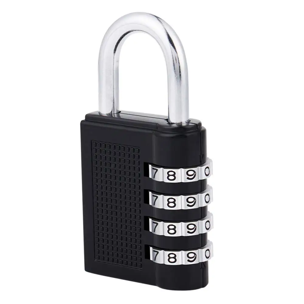 Zinc Alloy Anti-rust Heavy Duty 4 Dial Digit Combination Lock Weatherproof Security Padlock Outdoor Gym Safely Code Lock Black
Zinc Alloy Anti-rust Heavy Duty 4 Dial Digit Combination Lock Weatherproof Security Padlock Outdoor Gym Safely Code Lock Black