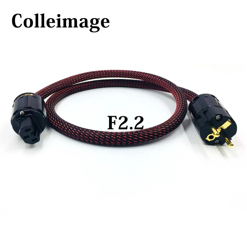 Colleimage Hi-End Hifi Audio Power Cable Cord cable with P-079E C-079 EU Plug AC line hifi audio amp | Электроника