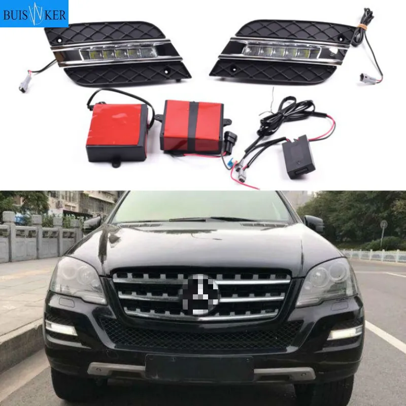 Светодиодные дневные ходовые огни для Mercedes Benz ML350 W164 ML280 ML300 ML320 2010 2011, водонепроницаемые Автомобильные дневные ходовые огни ABS 12 В
Светодиодные дневные ходовые огни для Mercedes Benz ML350 W164 ML280 ML300 ML320 2010 2011, водонепроницаемые Автомобильные дневные ходовые огни ABS 12 В