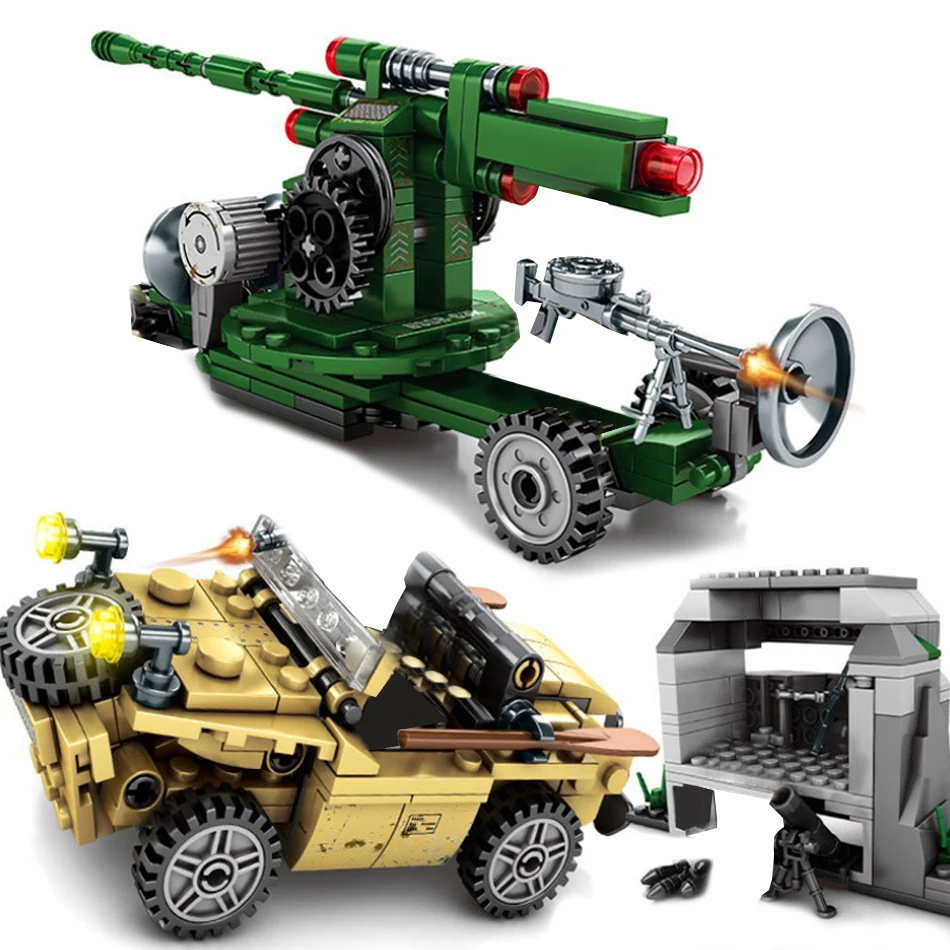 711PCS WW2 Soviet 63K artillery German armored vehicle building blocks army soldiers figures weapon Compatible legoed military
711PCS WW2 Soviet 63K artillery German armored vehicle building blocks army soldiers figures weapon Compatible legoed military