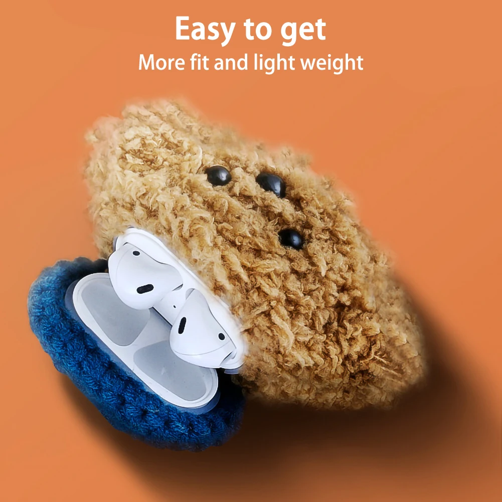For AirPod 2 Cute Puppy Knitted Plush Earphone Cover Skin Case For Protection Box Of Earphones Daily Decoration Anti Scratch
For AirPod 2 Cute Puppy Knitted Plush Earphone Cover Skin Case For Protection Box Of Earphones Daily Decoration Anti Scratch