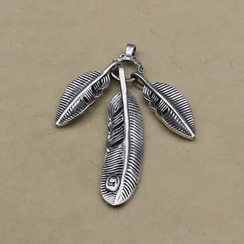 Takahashi Kagura Goro's Sterling Silver Japanese Handmade Feather Pendant Men Women Simple Creative Personality Leaf Pendant 
Takahashi Kagura Goro's Sterling Silver Japanese Handmade Feather Pendant Men Women Simple Creative Personality Leaf Pendant