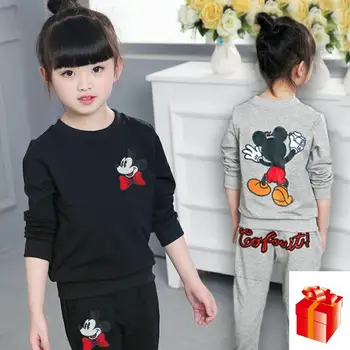 Teenage Girls Clothing Spring and Autumn Cartoon Mickey Minnie Clothing Suit Sports Sweater Suit O-neck Long Sleeves Suits
Teenage Girls Clothing Spring and Autumn Cartoon Mickey Minnie Clothing Suit Sports Sweater Suit O-neck Long Sleeves Suits