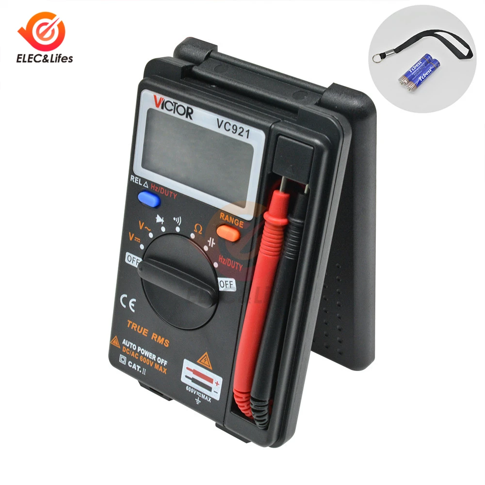 VC921 AC/DC Voltage Detector Digital Multimeter 4000 counts Auto Ranging Handheld capacitance resistance frequency meter tester
VC921 AC/DC Voltage Detector Digital Multimeter 4000 counts Auto Ranging Handheld capacitance resistance frequency meter tester