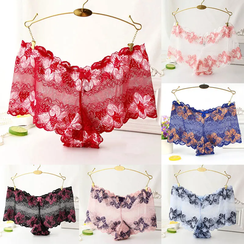 Cotton Inner Briefs Colorful Lace Panties Women Sexy Low-Rise Underwear Oversize Mesh Floral Lingerie See Through Underpants
Cotton Inner Briefs Colorful Lace Panties Women Sexy Low-Rise Underwear Oversize Mesh Floral Lingerie See Through Underpants