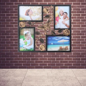 Decorative 4 Opening Wall Hanging Photo Frame with Flowers and Butterfly Vintage Collage Family Picture Frame(Black) 
Decorative 4 Opening Wall Hanging Photo Frame with Flowers and Butterfly Vintage Collage Family Picture Frame(Black)