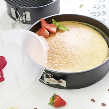 Springform Pan 8&10 Inch with Removable Bottom/Non-stick/Heavy Duty Leakproof Cheesecake Pan Bakeware with Cover
Springform Pan 8&10 Inch with Removable Bottom/Non-stick/Heavy Duty Leakproof Cheesecake Pan Bakeware with Cover