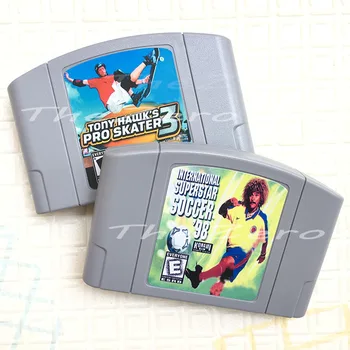English Language Video Game for 64 Bit Console NTSC Version Tony Hawk's Pro Skater International Superstar Soccer '98
English Language Video Game for 64 Bit Console NTSC Version Tony Hawk's Pro Skater International Superstar Soccer '98