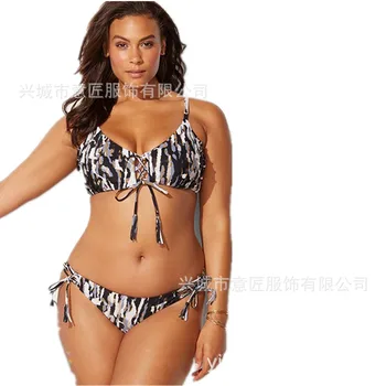 New European and American Bikini Swimming Suit with Fertilizer and Enlarged Size Separation Printed Tie in 2019
New European and American Bikini Swimming Suit with Fertilizer and Enlarged Size Separation Printed Tie in 2019