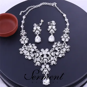 SERMENT Baroque Crystal Bridal Jewelry Sets Rhinestone Tiaras Crown Necklace Earrings for Bride Wedding Dubai Jewelry 
SERMENT Baroque Crystal Bridal Jewelry Sets Rhinestone Tiaras Crown Necklace Earrings for Bride Wedding Dubai Jewelry