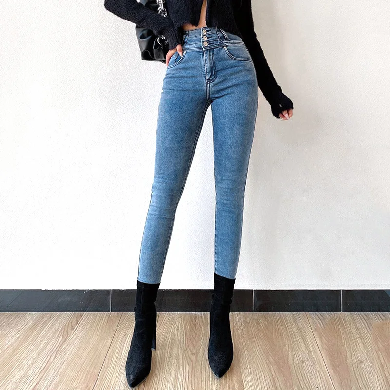 Stretch High Waist Skinny Jeans 2021 Summer New Women's Lifting Hip Denim Pants Spring Slim Feet Nine Pencil Trousers
Stretch High Waist Skinny Jeans 2021 Summer New Women's Lifting Hip Denim Pants Spring Slim Feet Nine Pencil Trousers