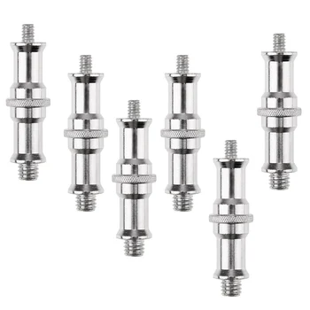 6pcs Double End Stud 1/4' And 3/8' Adapter Spigot Male Screw For Light Stand 1/4" Male to 3/8" Male Threaded Screw Adapter
6pcs Double End Stud 1/4' And 3/8' Adapter Spigot Male Screw For Light Stand 1/4" Male to 3/8" Male Threaded Screw Adapter