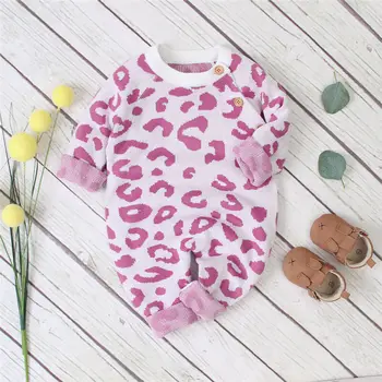 CANIS Autumn Spring Newborn Baby Boy Girl Long Sleeve Button Leopard Knitted Sweater Romper Jumpsuit Clothes Set
CANIS Autumn Spring Newborn Baby Boy Girl Long Sleeve Button Leopard Knitted Sweater Romper Jumpsuit Clothes Set