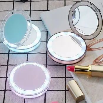 Mirror Make Up Light Vanity Magnifying Pocket Compact Spiegel Portable Mirror With Led Light Usb Charger Cosmetic Tool
Mirror Make Up Light Vanity Magnifying Pocket Compact Spiegel Portable Mirror With Led Light Usb Charger Cosmetic Tool