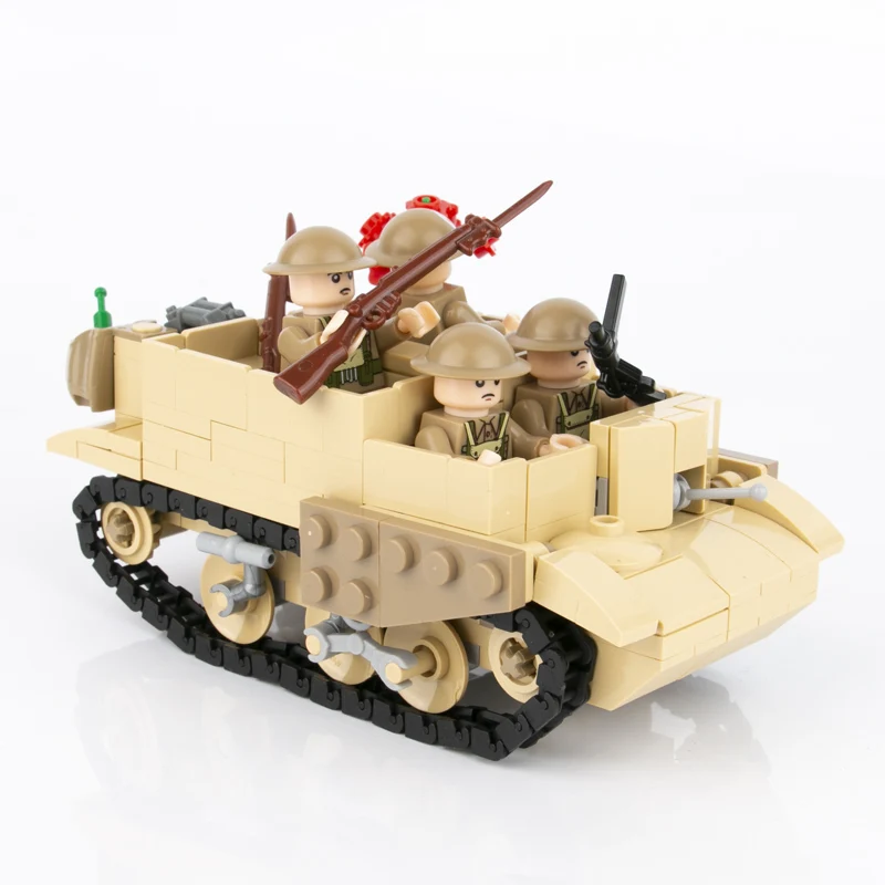 WW2-Military British Bren Armored Vehicle Tank Army Soldiers Building-Blocks Weapons Accessories Small tracked-Car Figures Toy
WW2-Military British Bren Armored Vehicle Tank Army Soldiers Building-Blocks Weapons Accessories Small tracked-Car Figures Toy