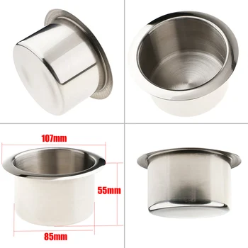 Stainless Steel Cup Holder Recessed For RV Car Marine Boat Trailer 1 Piece Practical Useful Durable
Stainless Steel Cup Holder Recessed For RV Car Marine Boat Trailer 1 Piece Practical Useful Durable
