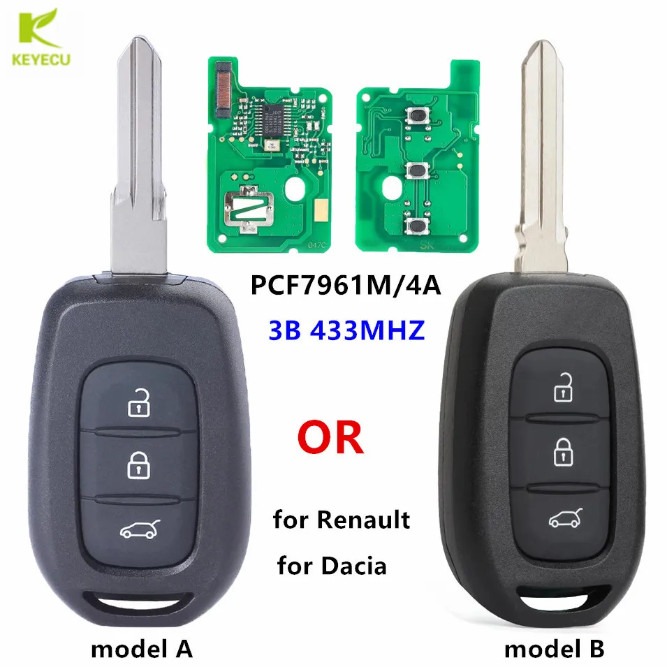 Запасной пульт дистанционного управления KEYECU 433 МГц PCF7961M/4A чип для Renault Symbol Trafic Dacia Duster Logan Sandero 2012-2018
Запасной пульт дистанционного управления KEYECU 433 МГц PCF7961M/4A чип для Renault Symbol Trafic Dacia Duster Logan Sandero 2012-2018