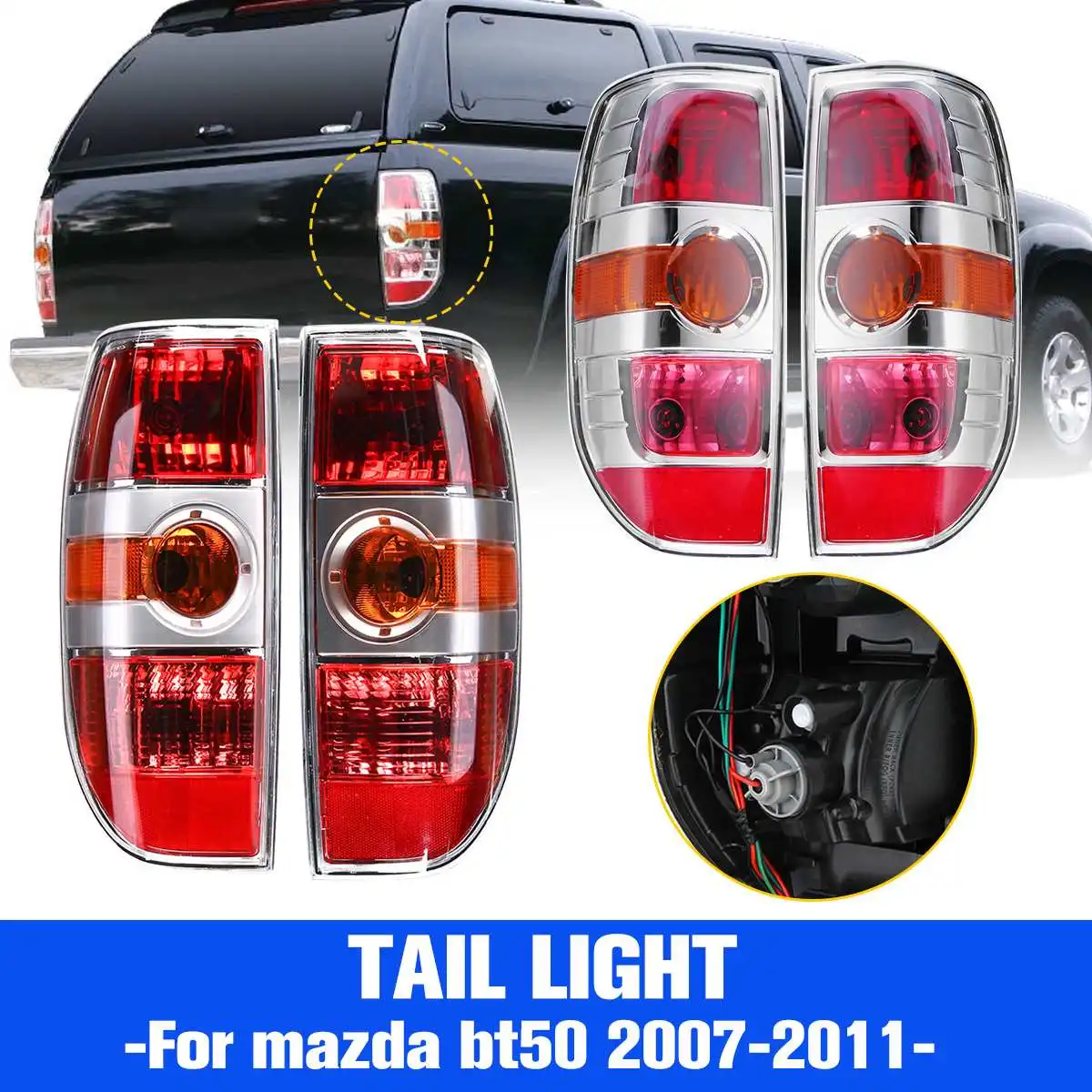 1pcs Rear Taillight Stop Tail Rear fog lamp Reverse light Tail Lights led Lamp Harness Fit for mazda BT50 2007-2011 #UR56-51-160
1pcs Rear Taillight Stop Tail Rear fog lamp Reverse light Tail Lights led Lamp Harness Fit for mazda BT50 2007-2011 #UR56-51-160