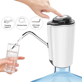 White Smart Electric Water Pump Barreled Pure Water Dispenser Automatic Water Dispenser Customized Household USB Charging Pump
White Smart Electric Water Pump Barreled Pure Water Dispenser Automatic Water Dispenser Customized Household USB Charging Pump