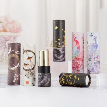 12.1mm Empty Chinese Style Paper Lipstick Tube Lip Balm Containers Round Cosmetic Beauty Lip Rouge Refillable Bottle
12.1mm Empty Chinese Style Paper Lipstick Tube Lip Balm Containers Round Cosmetic Beauty Lip Rouge Refillable Bottle