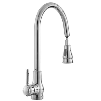 Single Hole Chrome Pull Out Spout Kitchen Tap Mixer Faucet Kitchen Sink Mixer Tap with Stream Sprayer Head
Single Hole Chrome Pull Out Spout Kitchen Tap Mixer Faucet Kitchen Sink Mixer Tap with Stream Sprayer Head