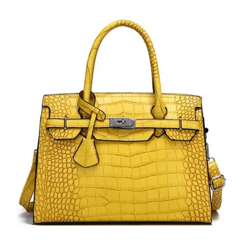 2020 Summer New Ladies PU Lock Crocodile Pattern Shoulder Bag Large Capacity Classic Handbag Fashion Design Brand Crossbody Bag
2020 Summer New Ladies PU Lock Crocodile Pattern Shoulder Bag Large Capacity Classic Handbag Fashion Design Brand Crossbody Bag