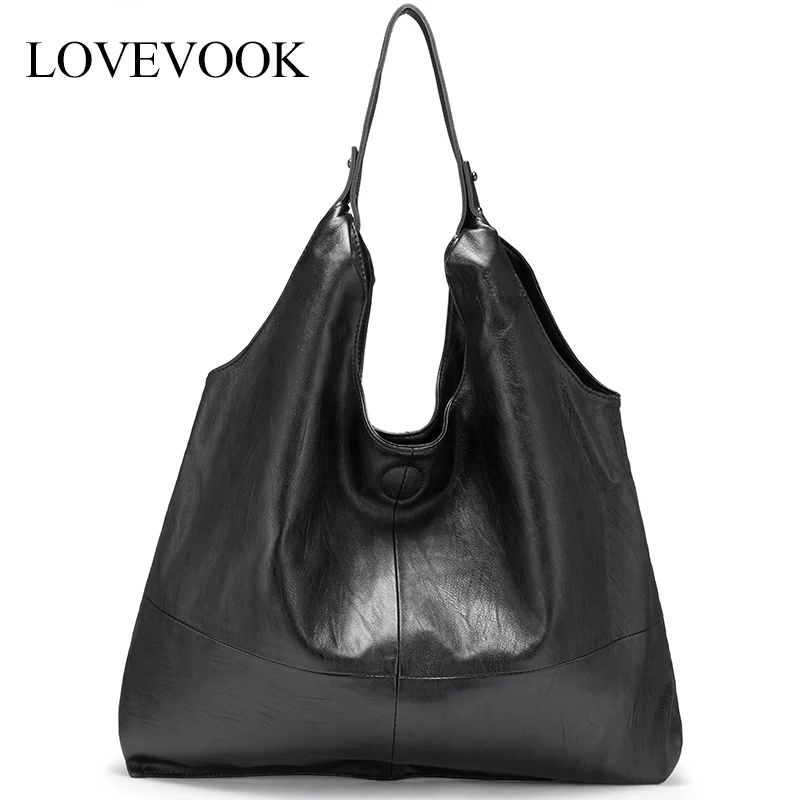 Женская сумка на плечо LOVEVOOK большая вместительная из мягкой искусственной кожм
