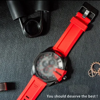 Quality Silicone Rubber Watchband For diesel DZ7257 DZ7334 DZMC0001 DZT2006 4388 Strap For Men 24 26mm Silicone strap Bracelets
Quality Silicone Rubber Watchband For diesel DZ7257 DZ7334 DZMC0001 DZT2006 4388 Strap For Men 24 26mm Silicone strap Bracelets