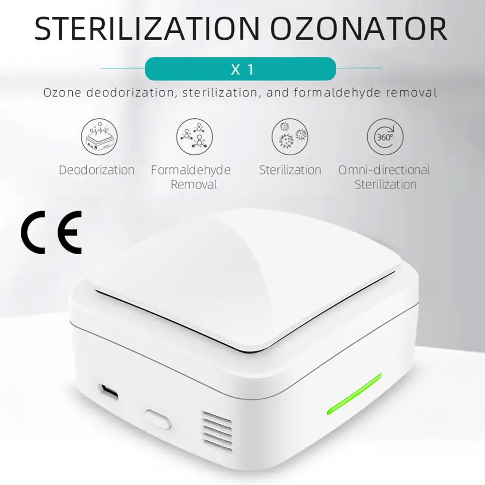X1 Mini Portable Ozone Generator Air Purifier 2500mAh Type-C Rechargeable Deodorizer Sterilizer for Car Home Office
X1 Mini Portable Ozone Generator Air Purifier 2500mAh Type-C Rechargeable Deodorizer Sterilizer for Car Home Office