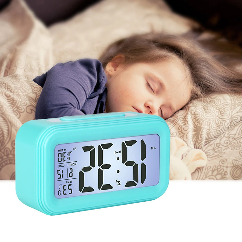 LED Digital Alarm Clock Electronic Smart Clocks Temperature & Calendar Snooze Function Alarm Clock Home Table Backlight Display
LED Digital Alarm Clock Electronic Smart Clocks Temperature & Calendar Snooze Function Alarm Clock Home Table Backlight Display