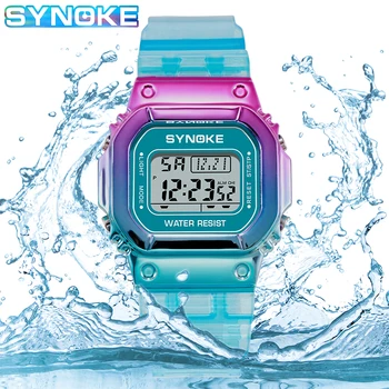 SYNOKE Woman Digital Watches Colorful Waterproof Relogio Feminino Luminous Unisex Wristwatch Ladies Electronic Watch
SYNOKE Woman Digital Watches Colorful Waterproof Relogio Feminino Luminous Unisex Wristwatch Ladies Electronic Watch