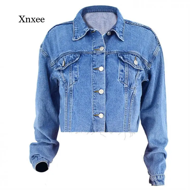 2021 Spring and Autumn Denim Jacket Ladies Long-Sleeved Casual Blue Denim Jacket Ladies Retro Button Crop Top
2021 Spring and Autumn Denim Jacket Ladies Long-Sleeved Casual Blue Denim Jacket Ladies Retro Button Crop Top