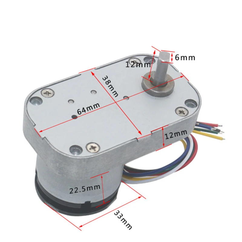 HYS DC Motor 6V 12V Encoder Gear Electric Speed Reducer 42rpm 95rpm Motor 12 V Volt Micro Signal Angle Feedback DC12v 6438-520B
HYS DC Motor 6V 12V Encoder Gear Electric Speed Reducer 42rpm 95rpm Motor 12 V Volt Micro Signal Angle Feedback DC12v 6438-520B